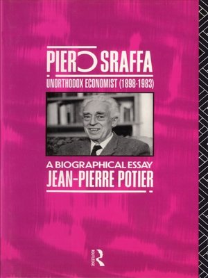 cover image of Piero Sraffa, Unorthodox Economist (1898-1983)